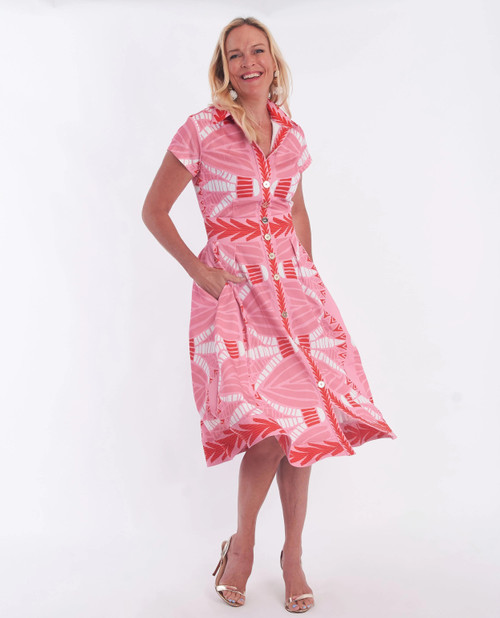 Milan Dress - Papyrus Geranium